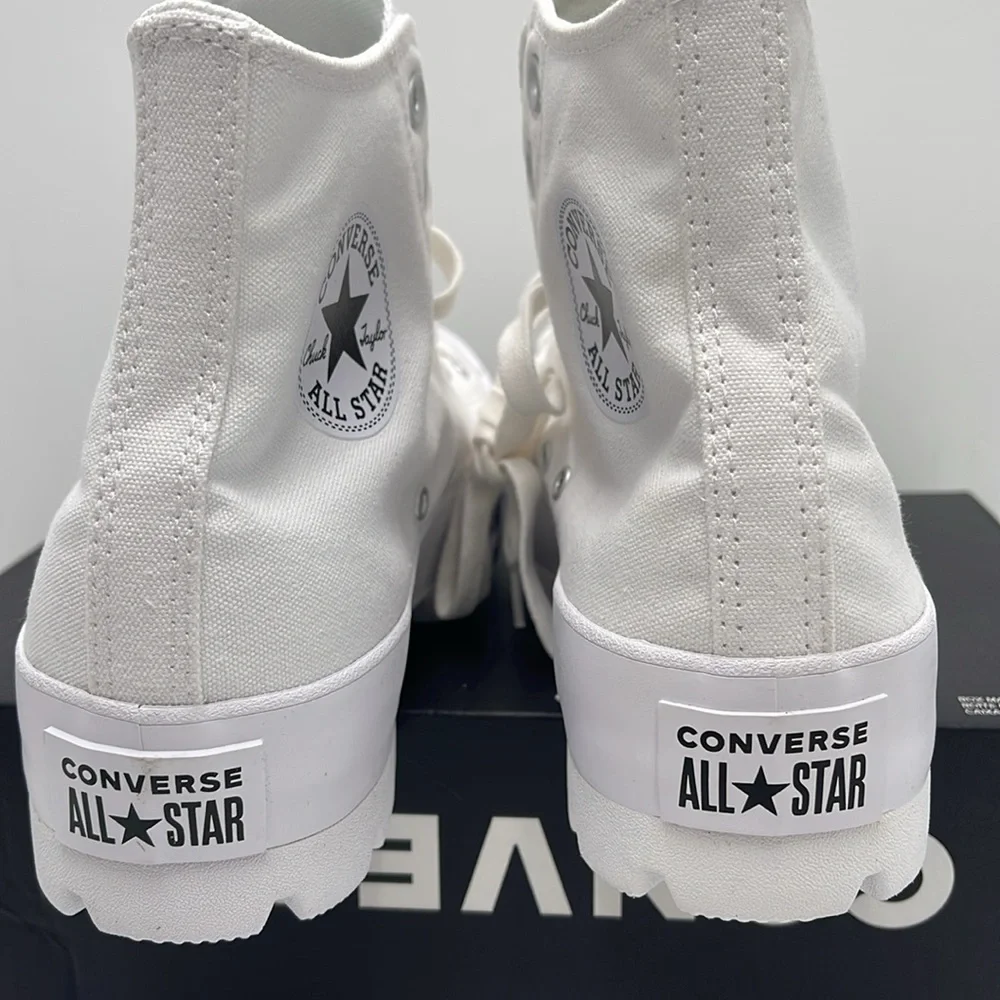 Converse WMNS CTAS LUGGED HI WHITE/BLACK/WHITE 565902C Platforms Sneakers